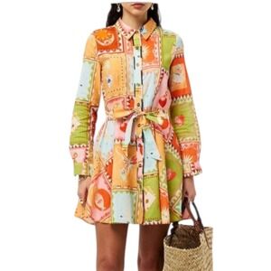 Never Fully Dressed Womens Size 12 Lauren Shirt Linen Dress NWT‎